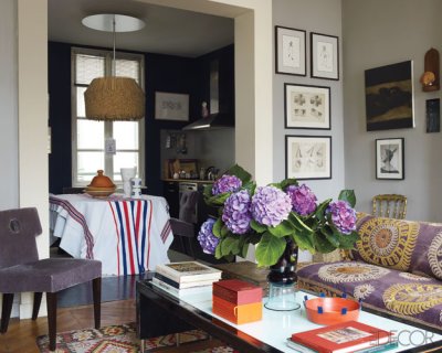 Gagnere Paris Apartment - Simon Upton for Elle Decor