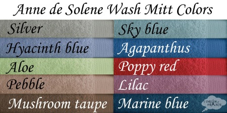 Anne de Solene French Wash Mitt Towels